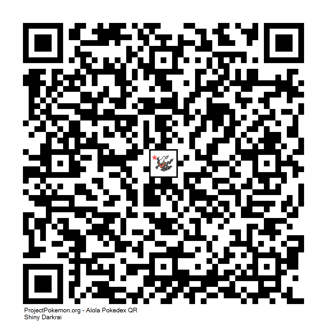 Cdigo QR de Darkrai variocolor